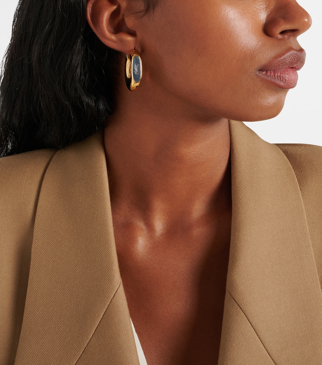 Cassandre hoop earrings  | Saint Laurent