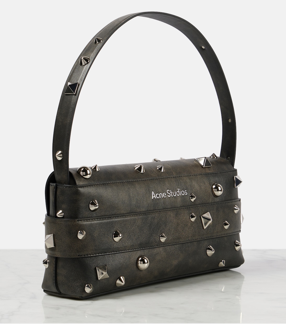 Verzierte Schultertasche Musubi aus Leder | Acne Studios