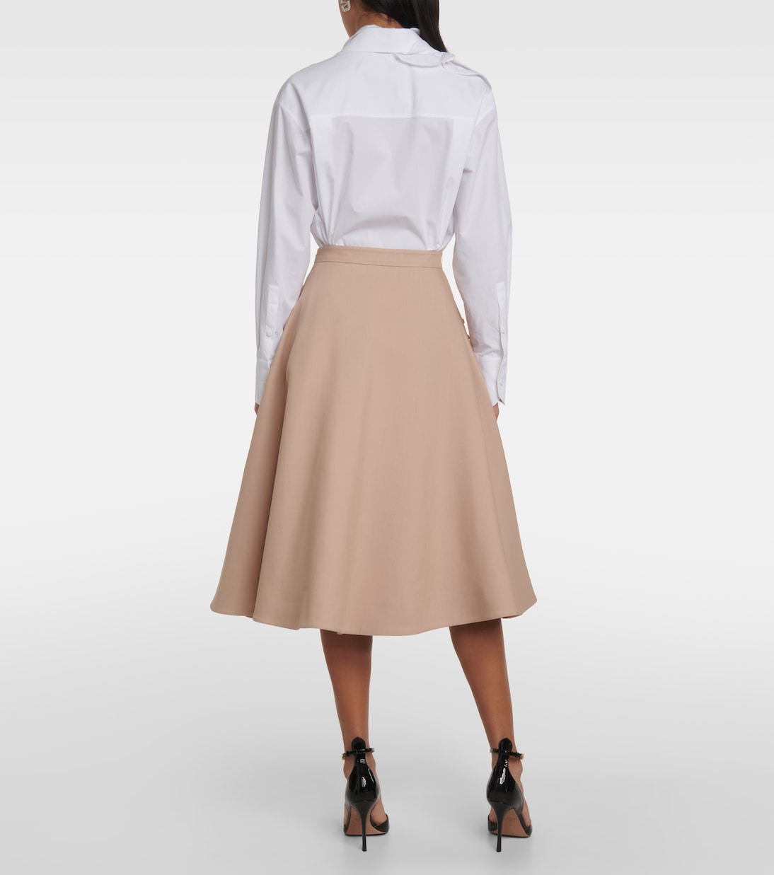 Midirock aus Wolle und Seide | Valentino