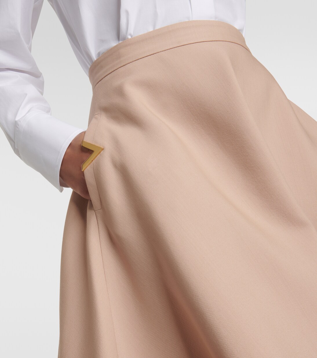 Midirock aus Wolle und Seide | Valentino