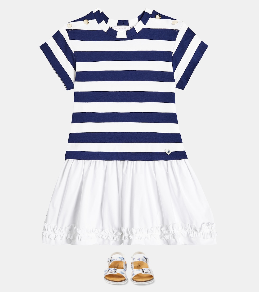 Printed jersey sweatshirt dress | Monnalisa