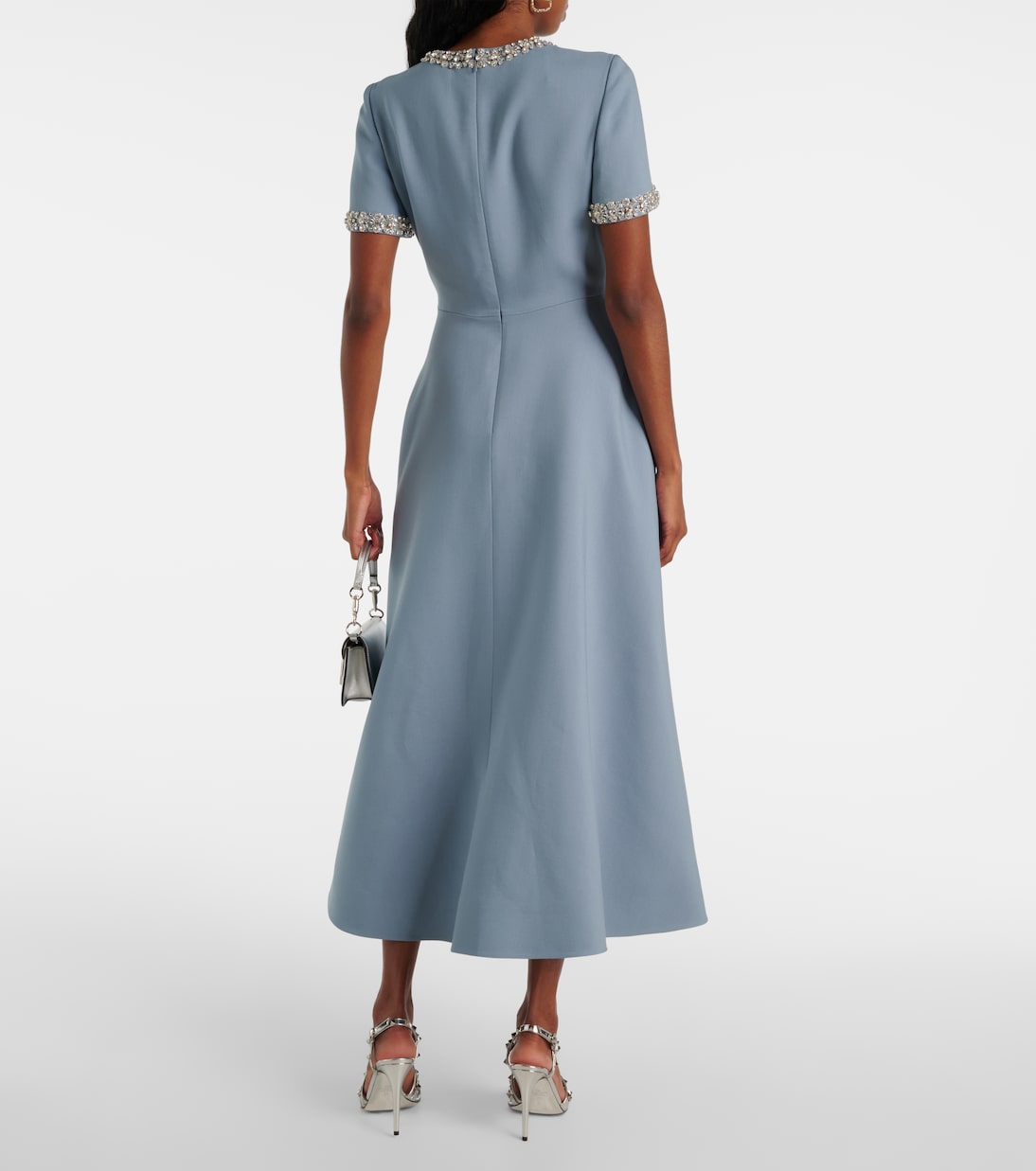 Verziertes Midikleid aus Crepe Couture | Valentino