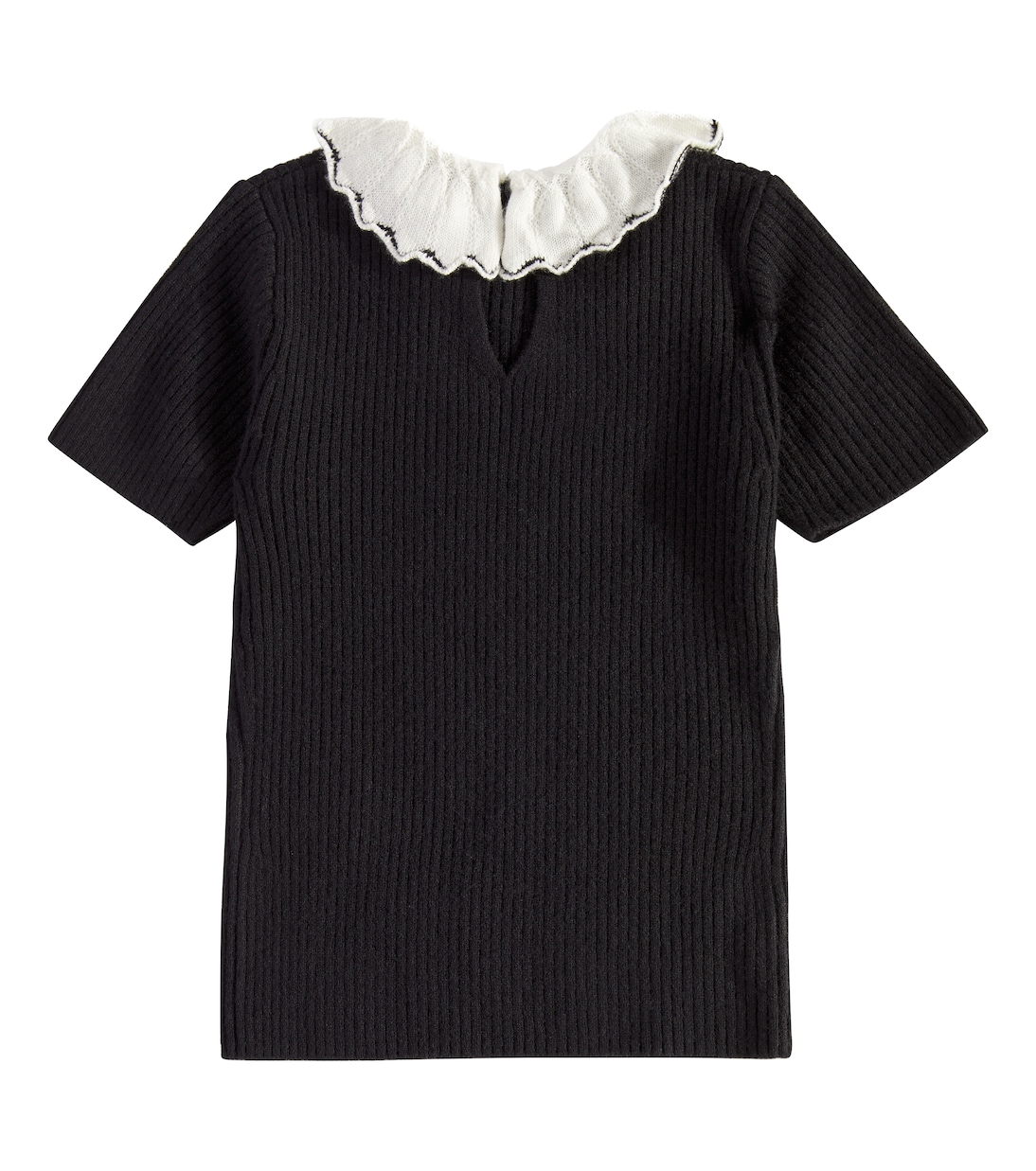 Génie ruffle-trimmed wool sweater | Bonpoint