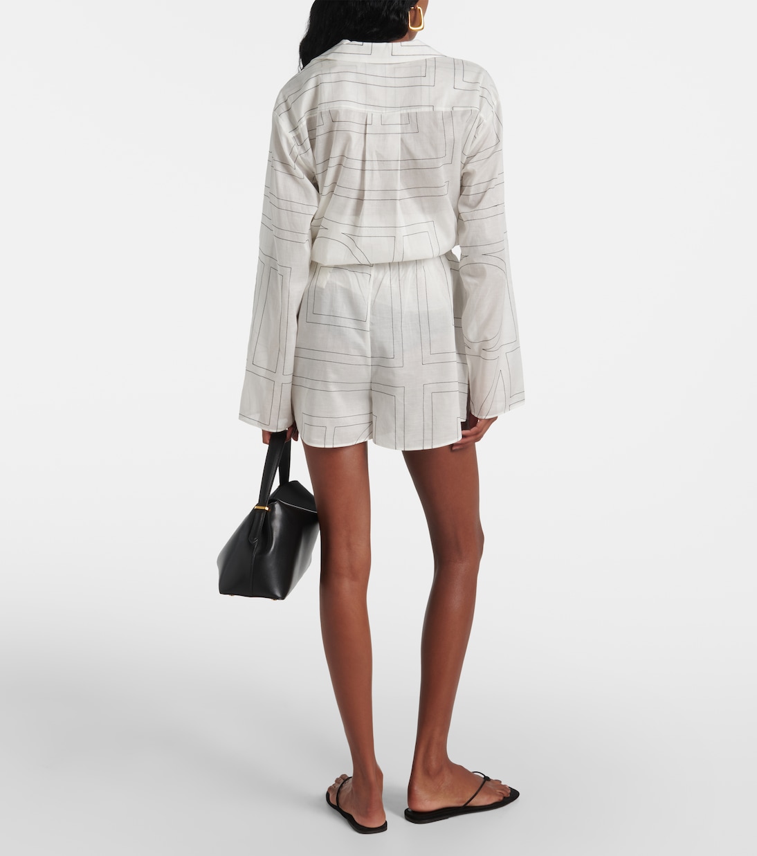 Shorts Monogram de mezcla de algodón | Toteme