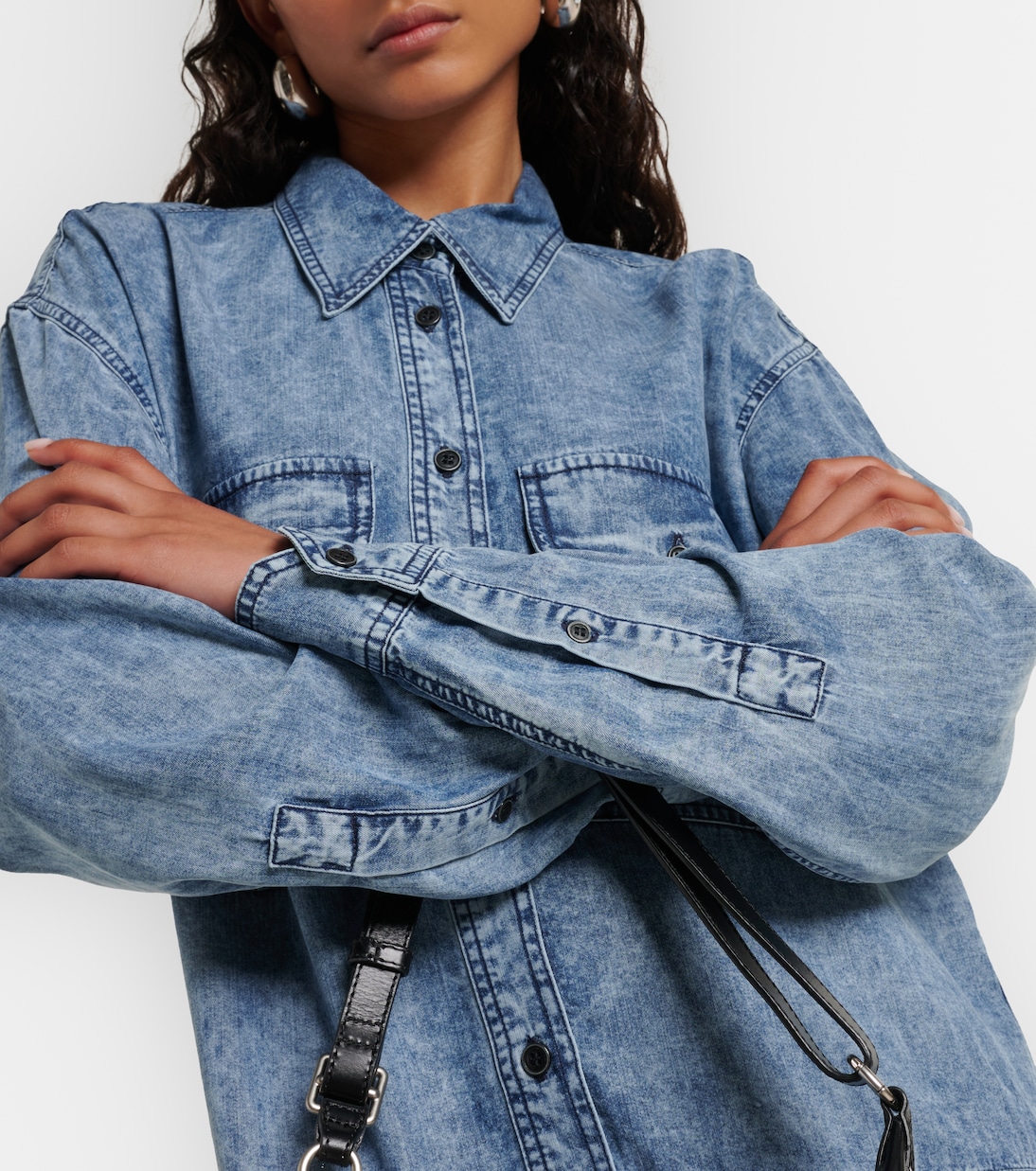 Abito chemisier di jeans Palvina | Marant Etoile