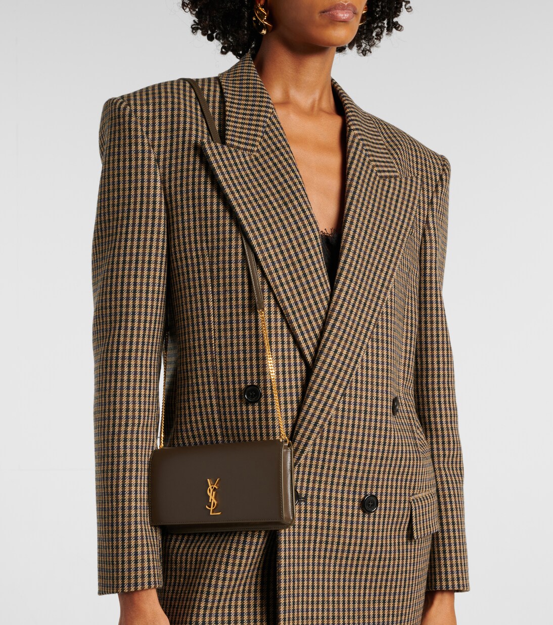 Cassandre leather phone pouch | Saint Laurent