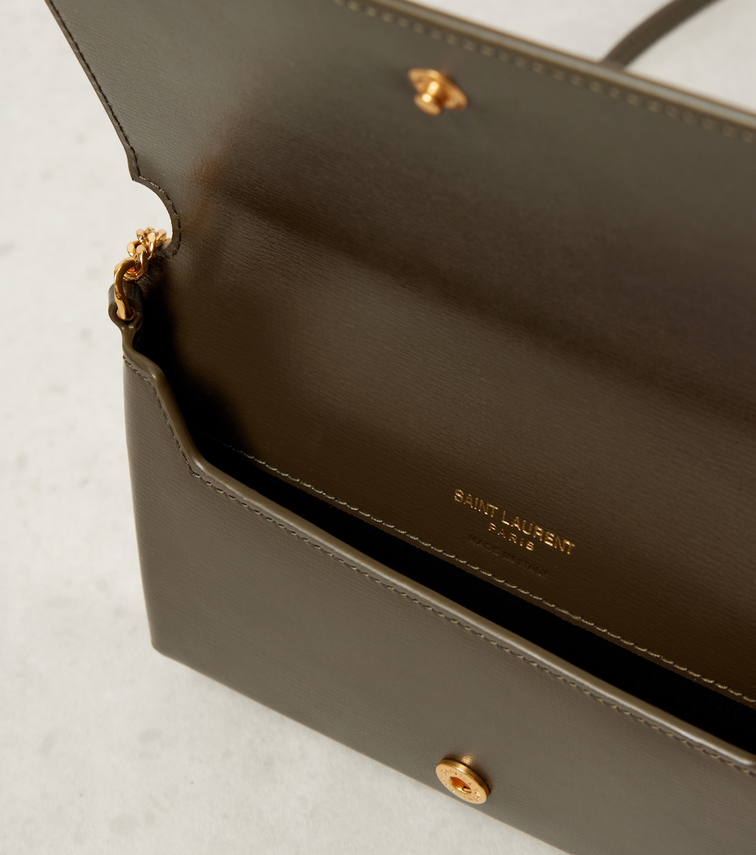 Cassandre leather phone pouch | Saint Laurent