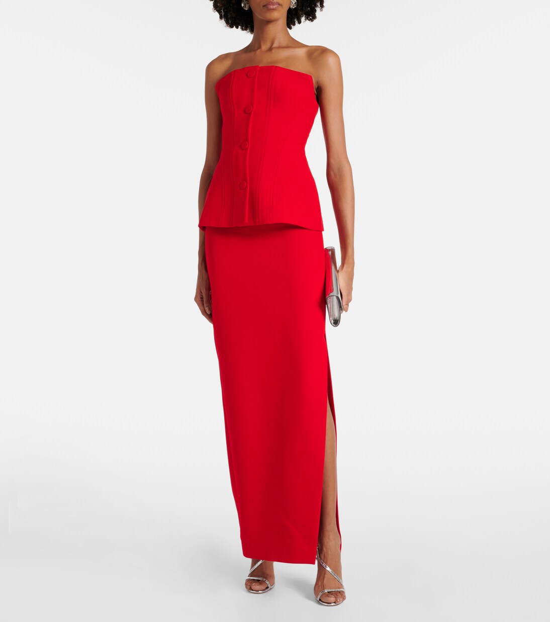 Robe longue en crêpe | Roland Mouret