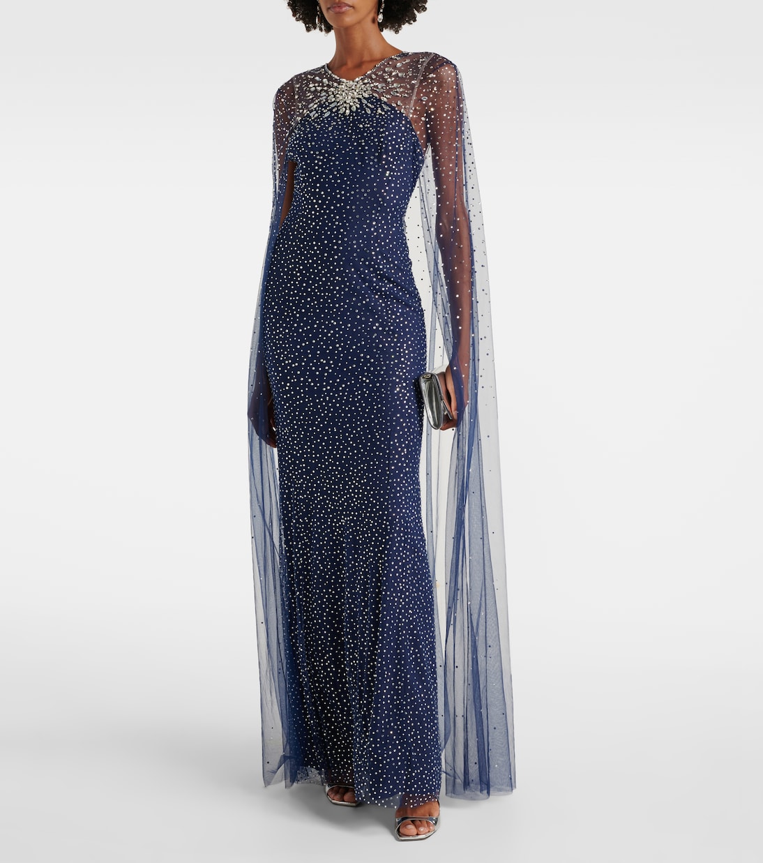 Abito lungo Mabel con paillettes | Jenny Packham