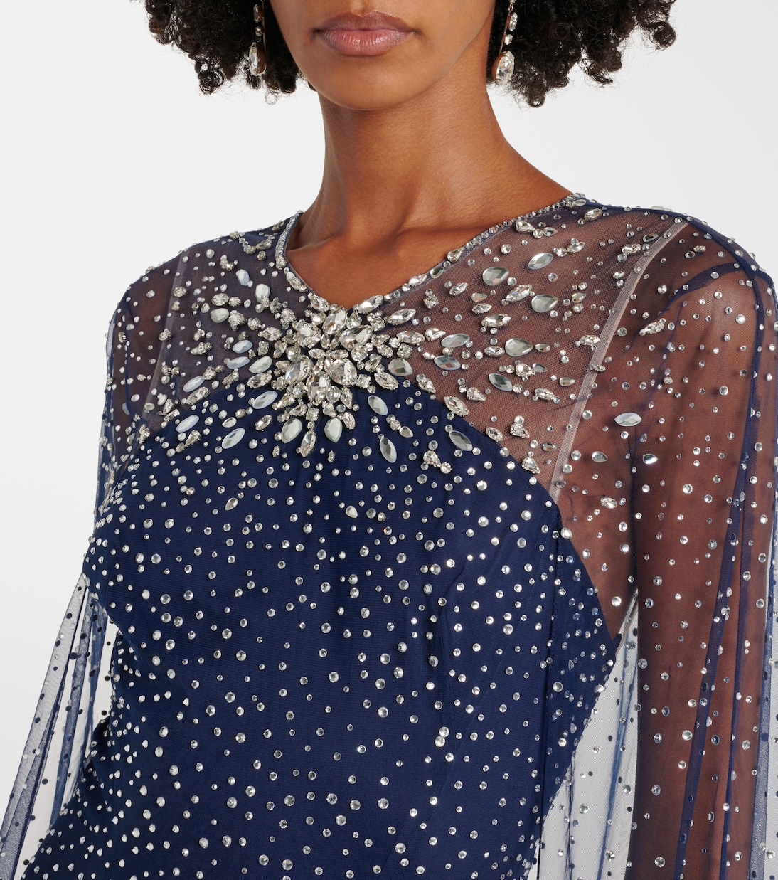 Abito lungo Mabel con paillettes | Jenny Packham