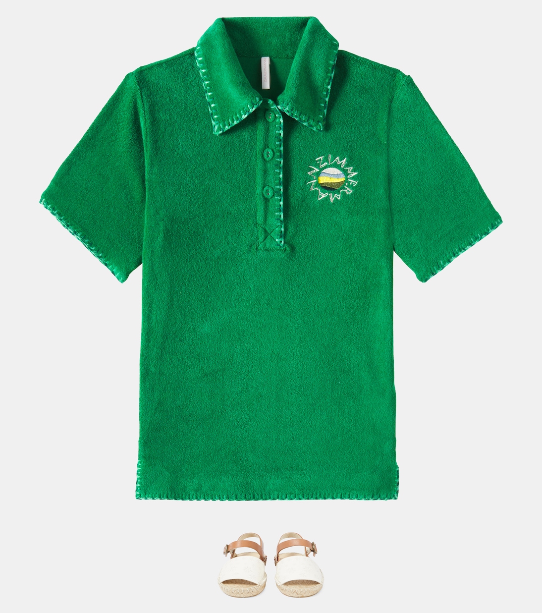 Everley cotton-blend terry dress | Zimmermann Kids