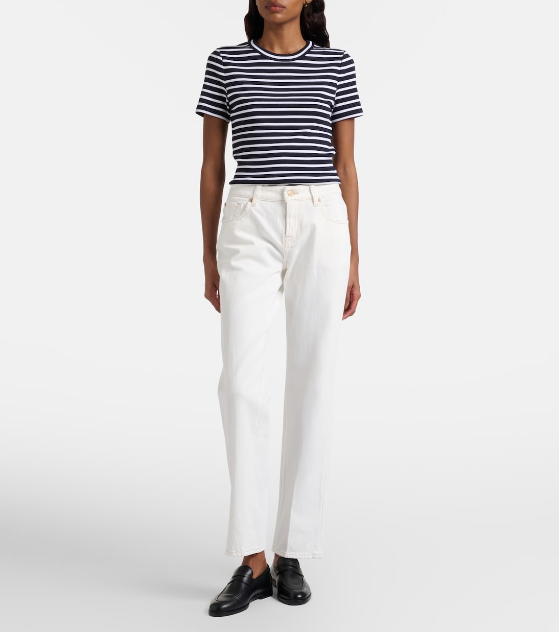 High-Rise Straight Jeans | 7 For All Mankind