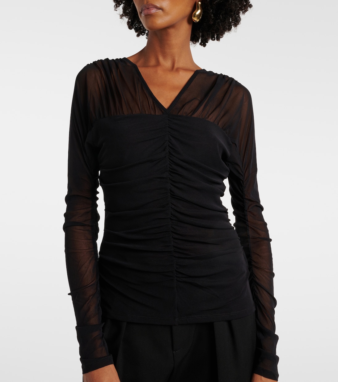 Top Eli aus Mesh | Diane von Furstenberg