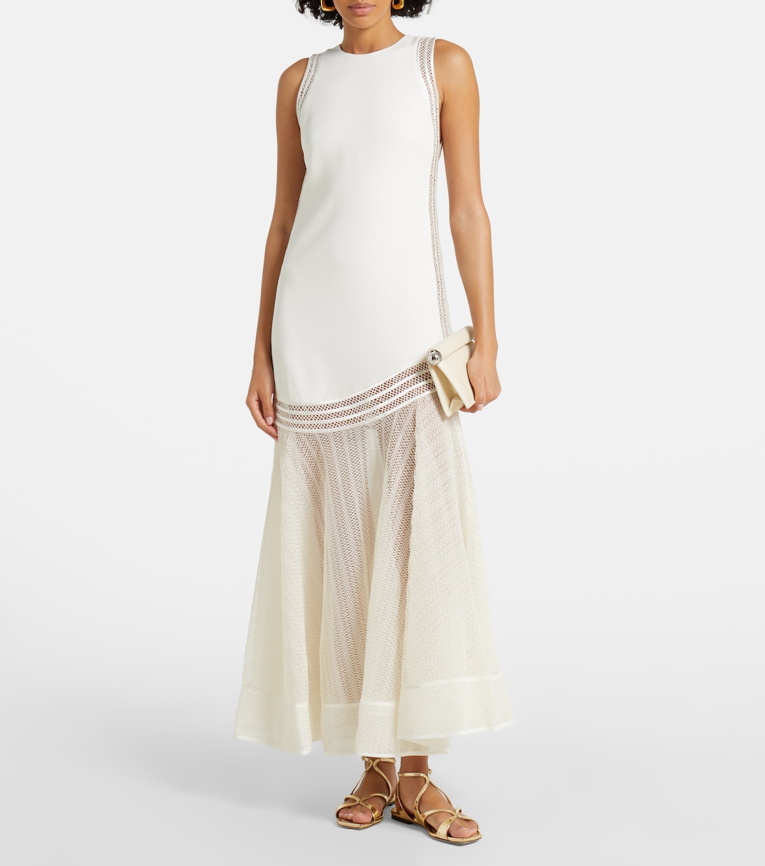 Abito lungo Zakaria con mesh | Simkhai