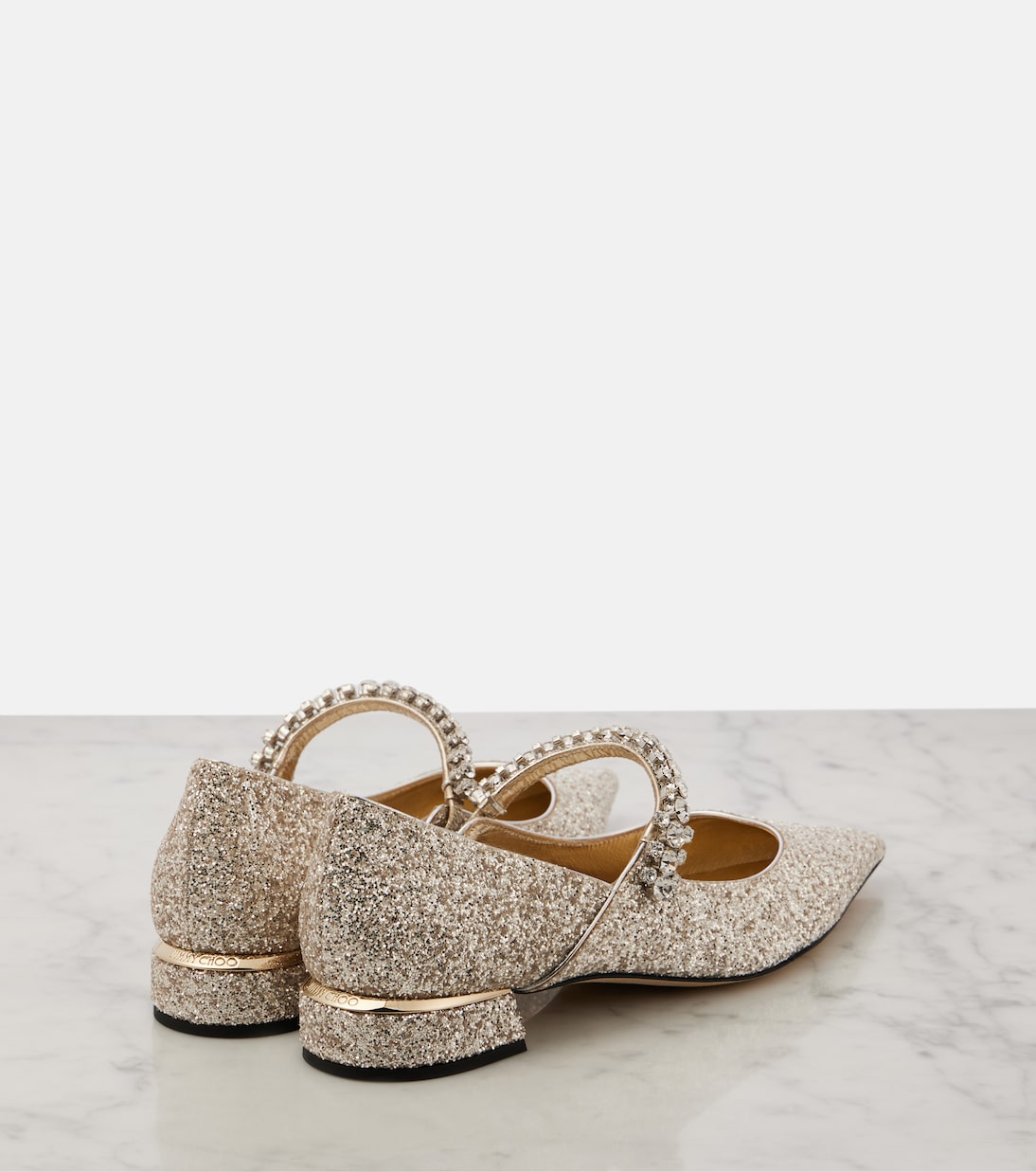 Bing glitter ballet flats | Jimmy Choo