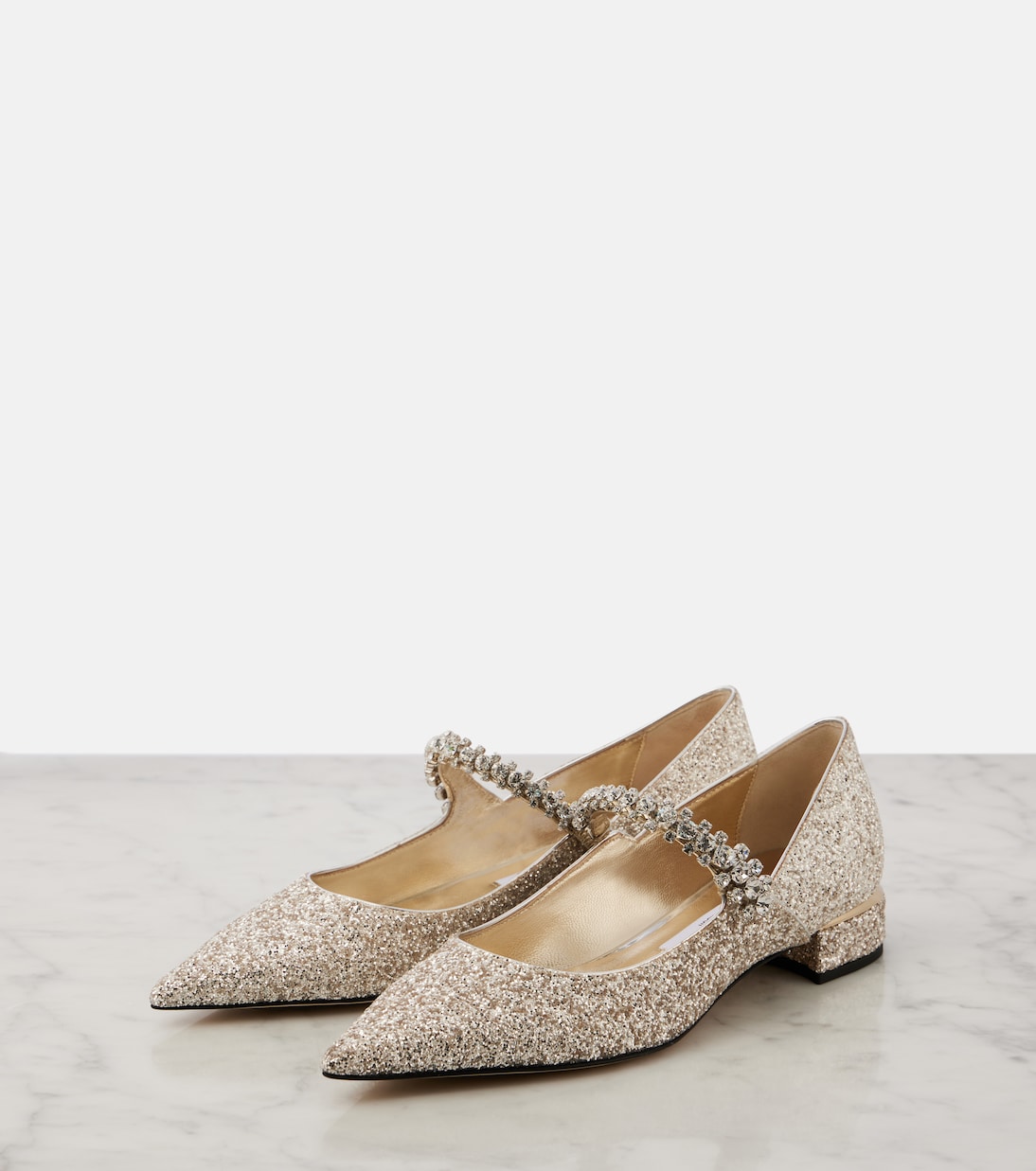Bing glitter ballet flats | Jimmy Choo