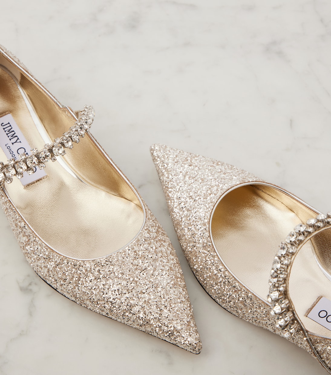 Bing glitter ballet flats | Jimmy Choo