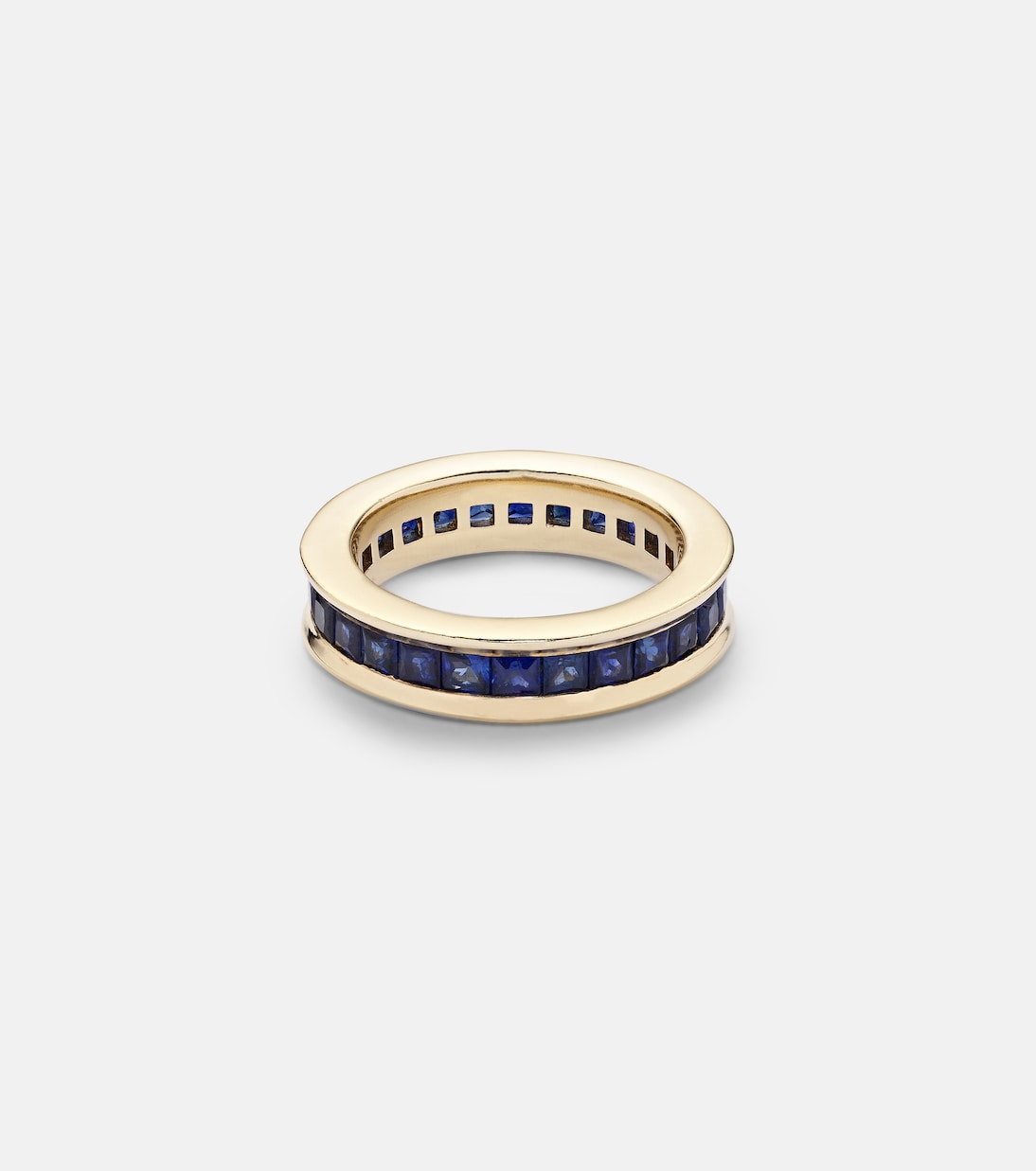 Anello Ivy Eternity in oro 18kt con zaffiro | Octavia Elizabeth
