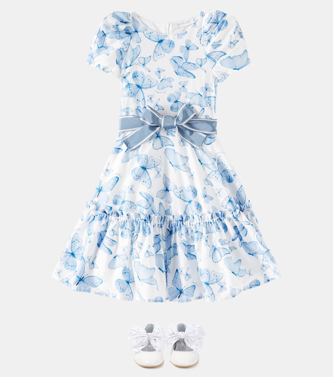 Cotton-blend dress | Monnalisa