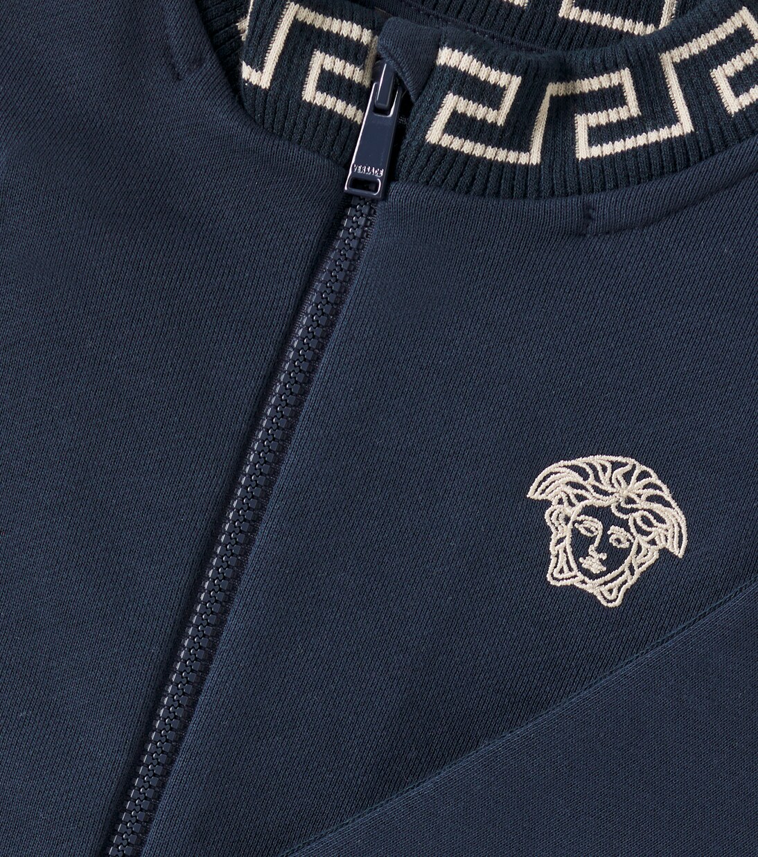Medusa embroidered cotton sweatshirt | Versace Kids
