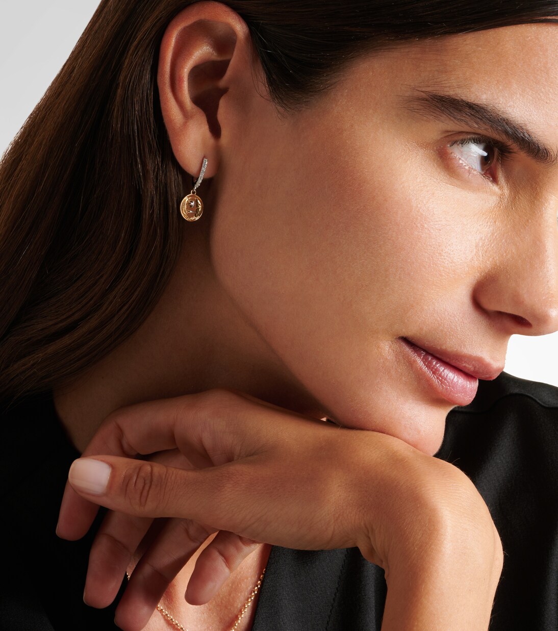 Boucle d'oreille unique Vivacity Mini en or 18 ct et diamants | FoundRae