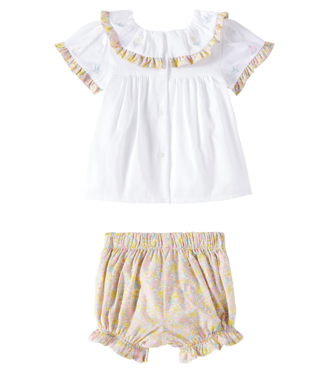 Top e shorts in cotone con stampa | Patachou