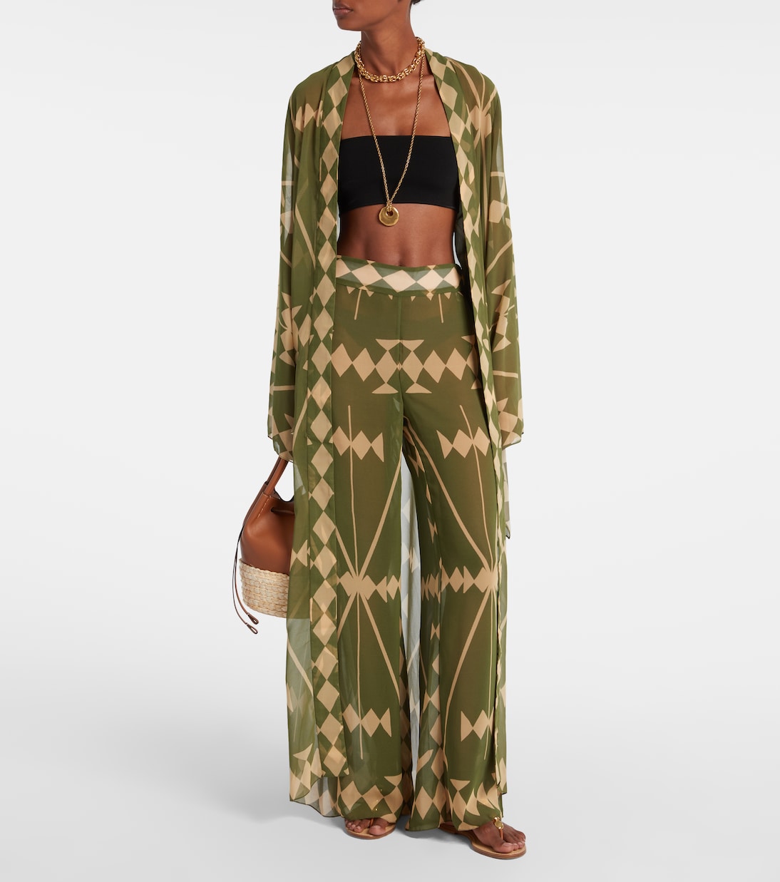 Cover-up aus Georgette | Johanna Ortiz