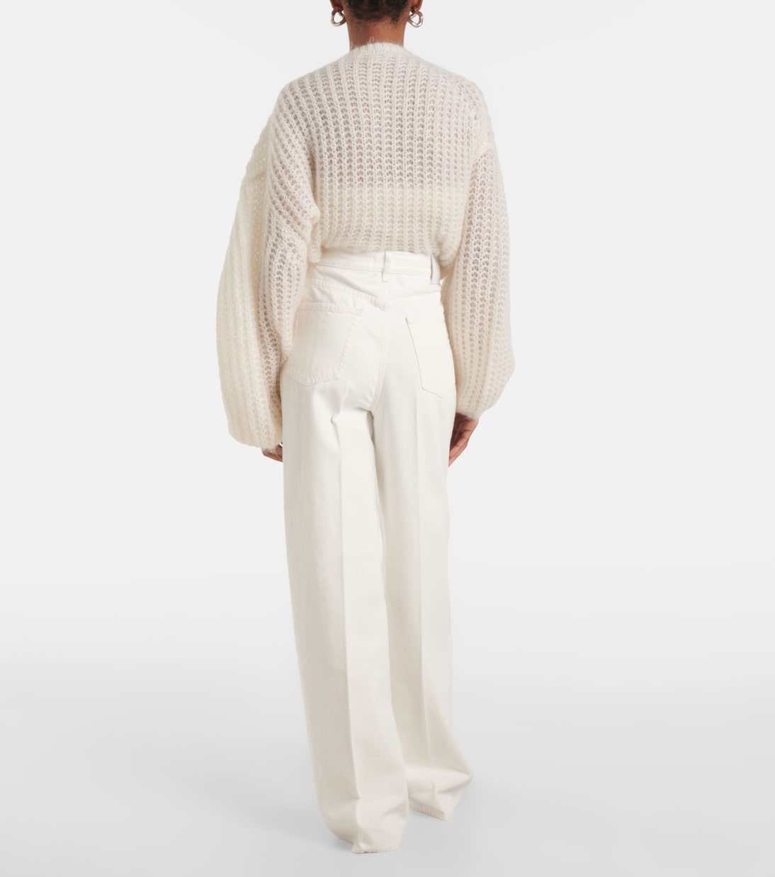 Jeans anchos de tiro alto | Toteme