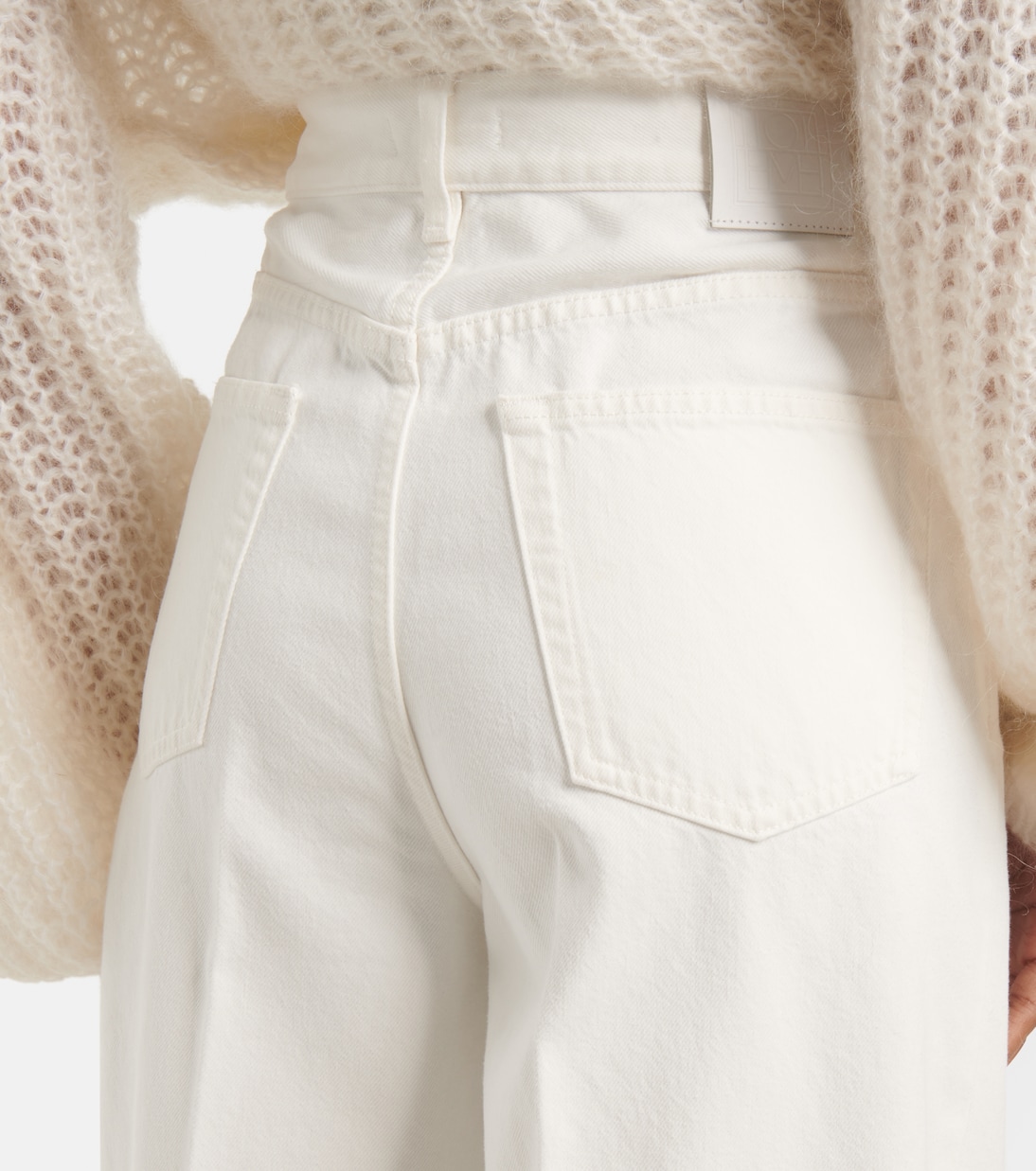 Jeans anchos de tiro alto | Toteme