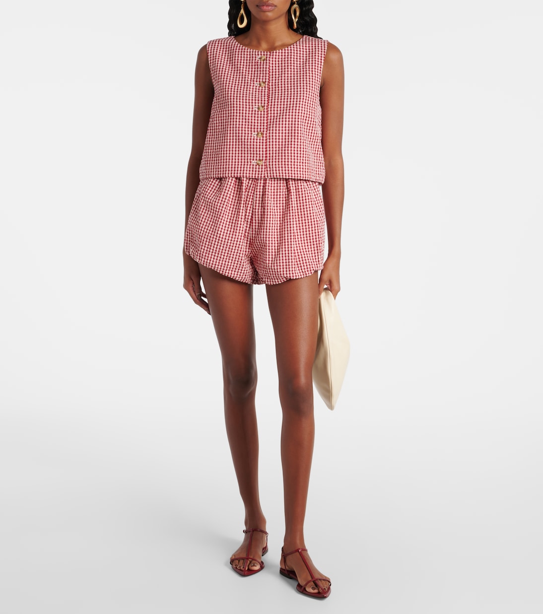 Rio gingham cotton top | Posse