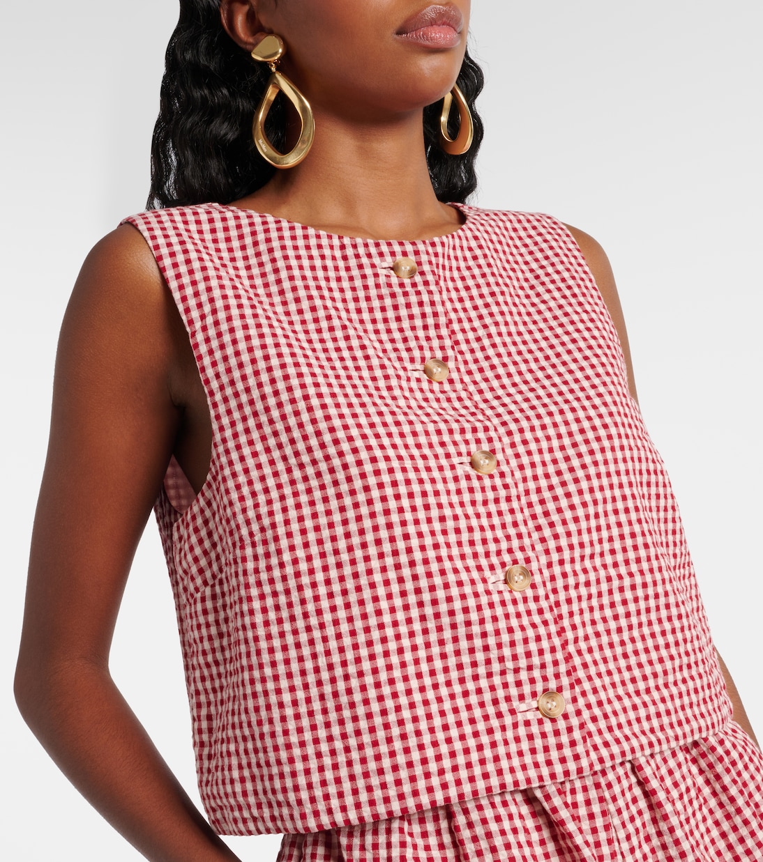 Rio gingham cotton top | Posse