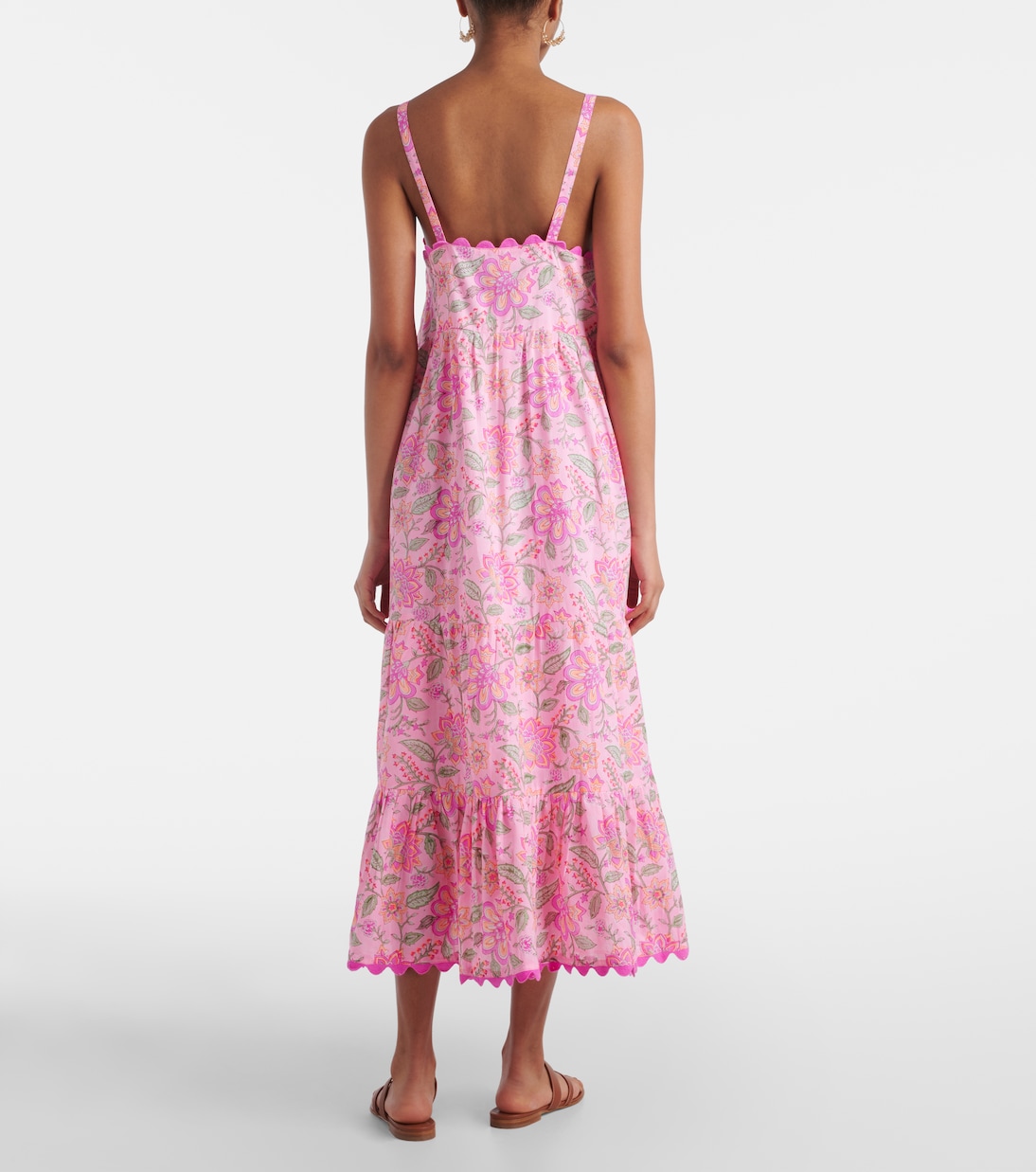 Robe longue en coton à fleurs | Juliet Dunn