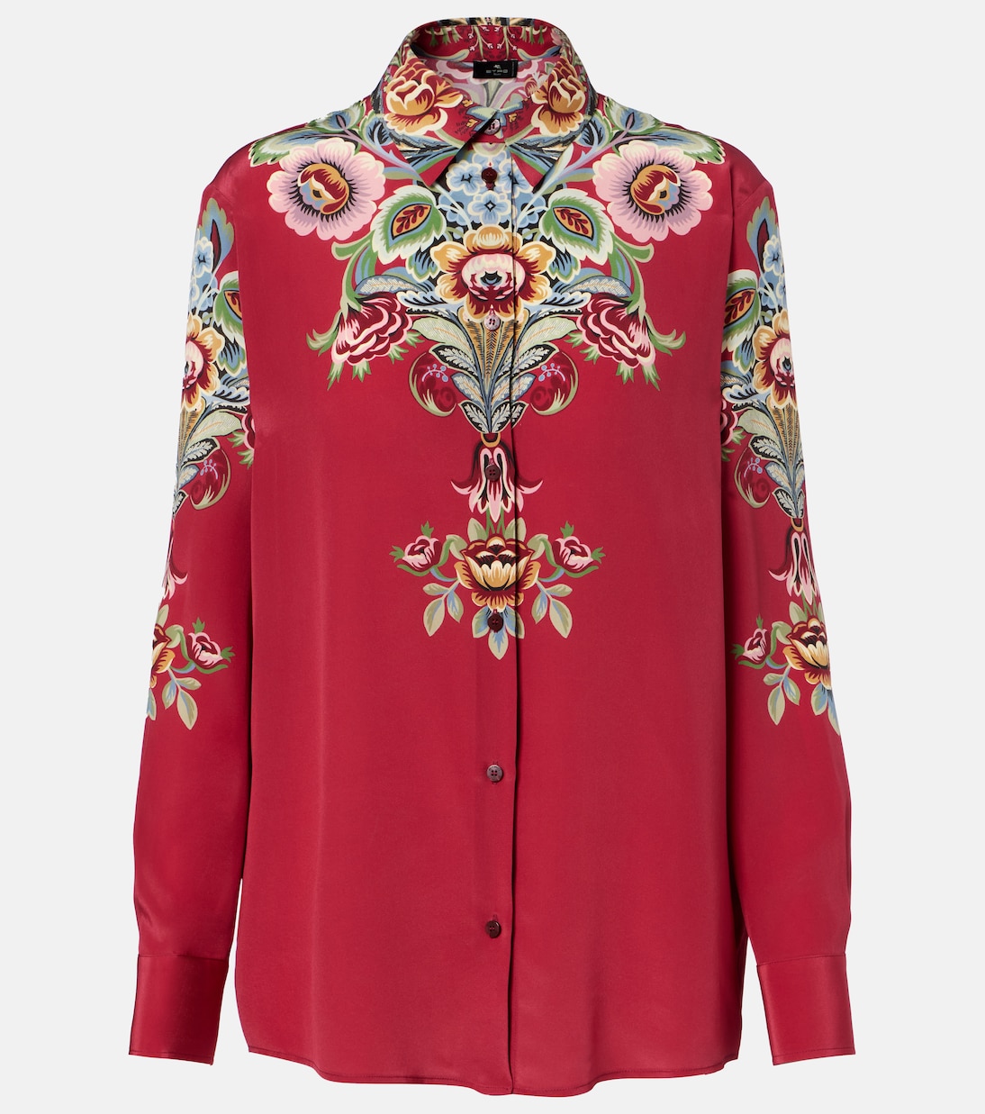 Bedrucktes Hemd aus Seiden-Crêpe | Etro