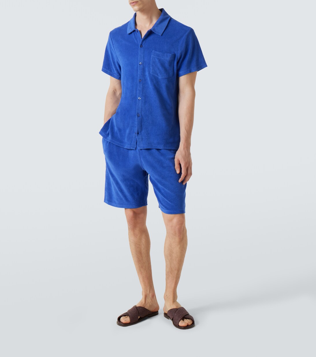 Cotton-blend terry Bermuda shorts | Vilebrequin