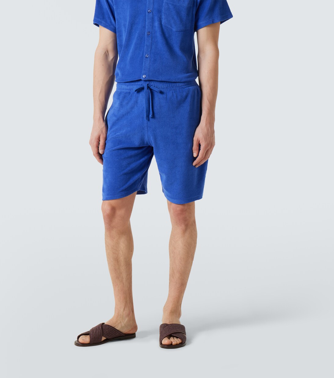 Cotton-blend terry Bermuda shorts | Vilebrequin