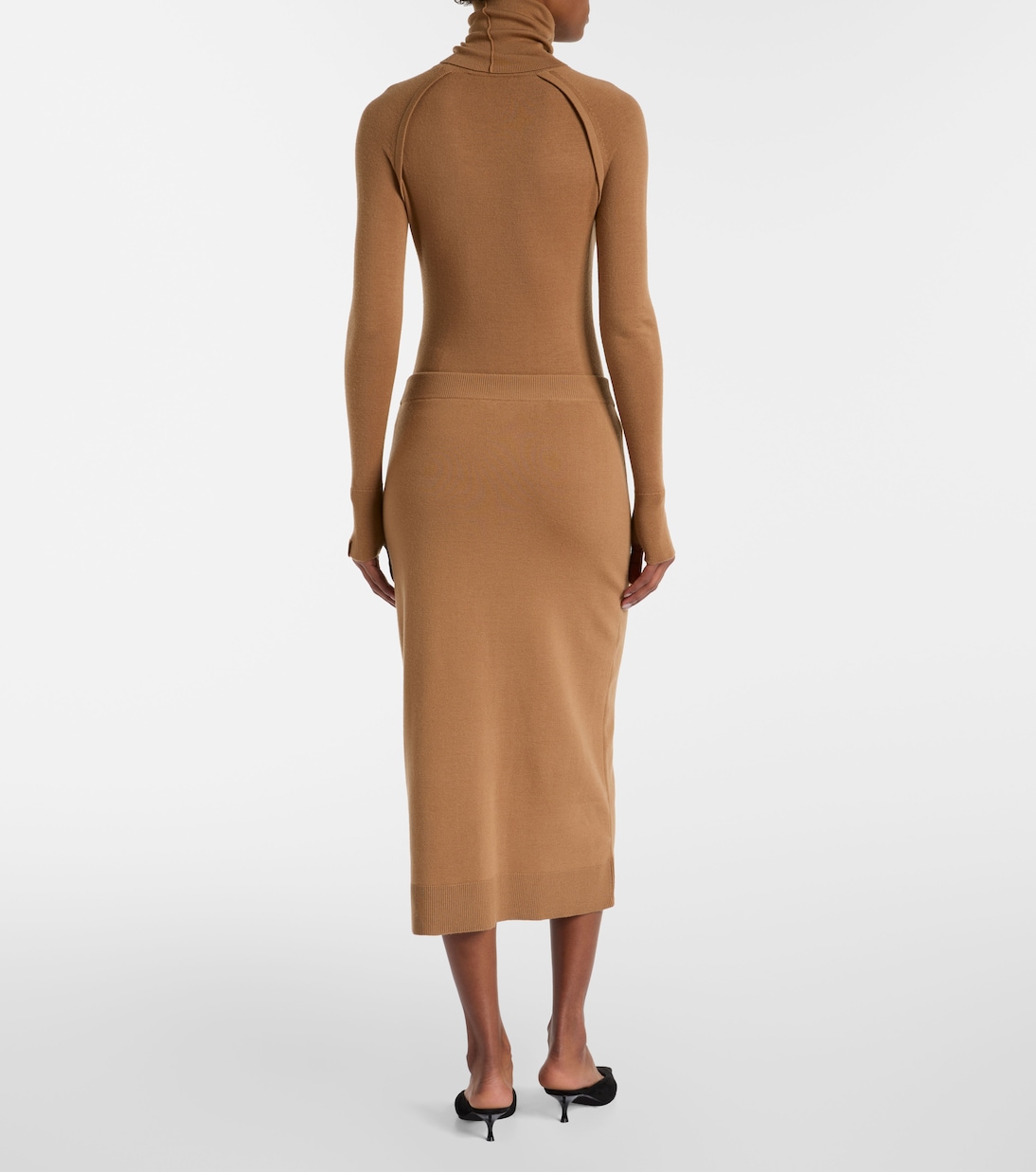 Midirock aus einem Wollgemisch | Victoria Beckham