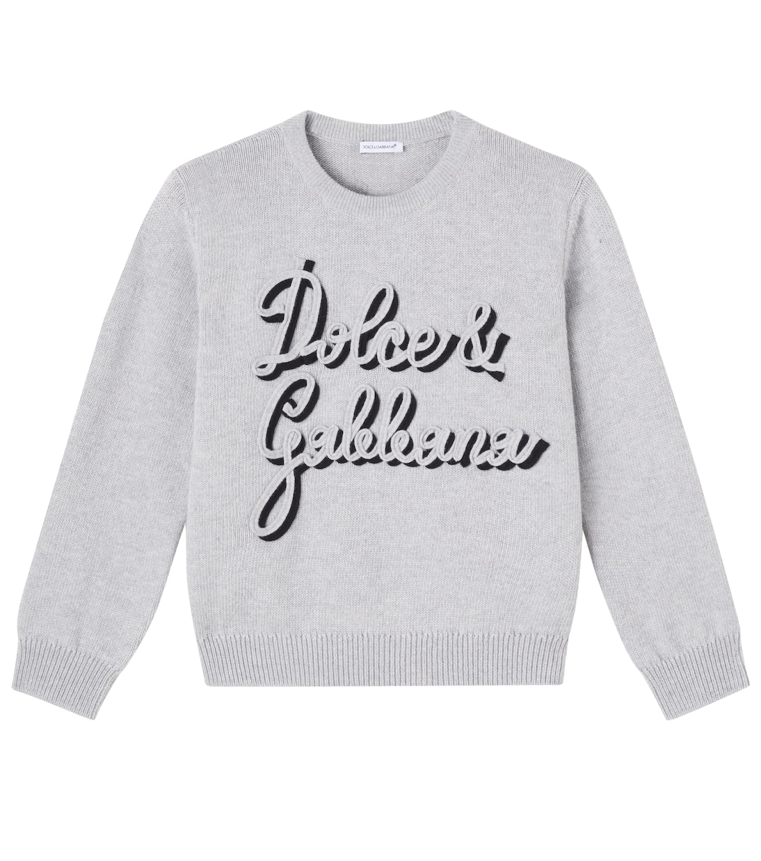 Logo virgin wool sweater | Dolce&Gabbana Kids