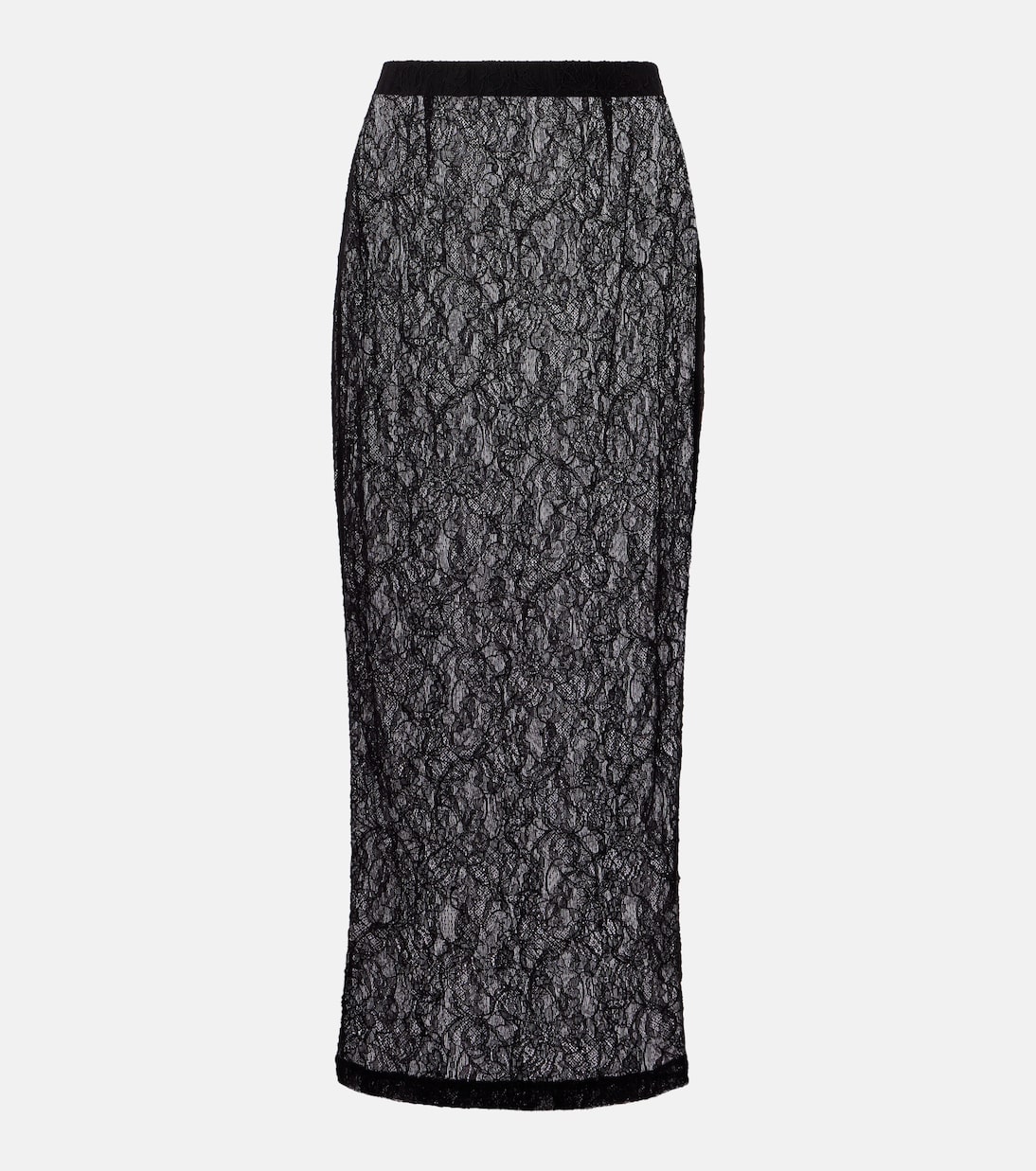 Sheer lace midi skirt | Wardrobe.NYC