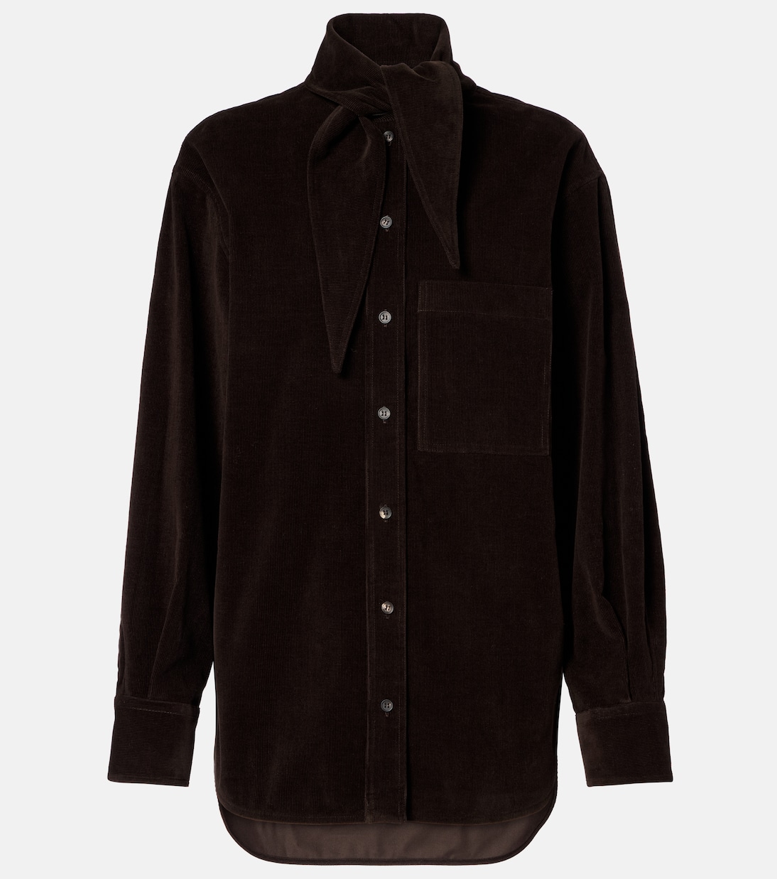 T-shirt en velours côtelé de coton | Ferragamo