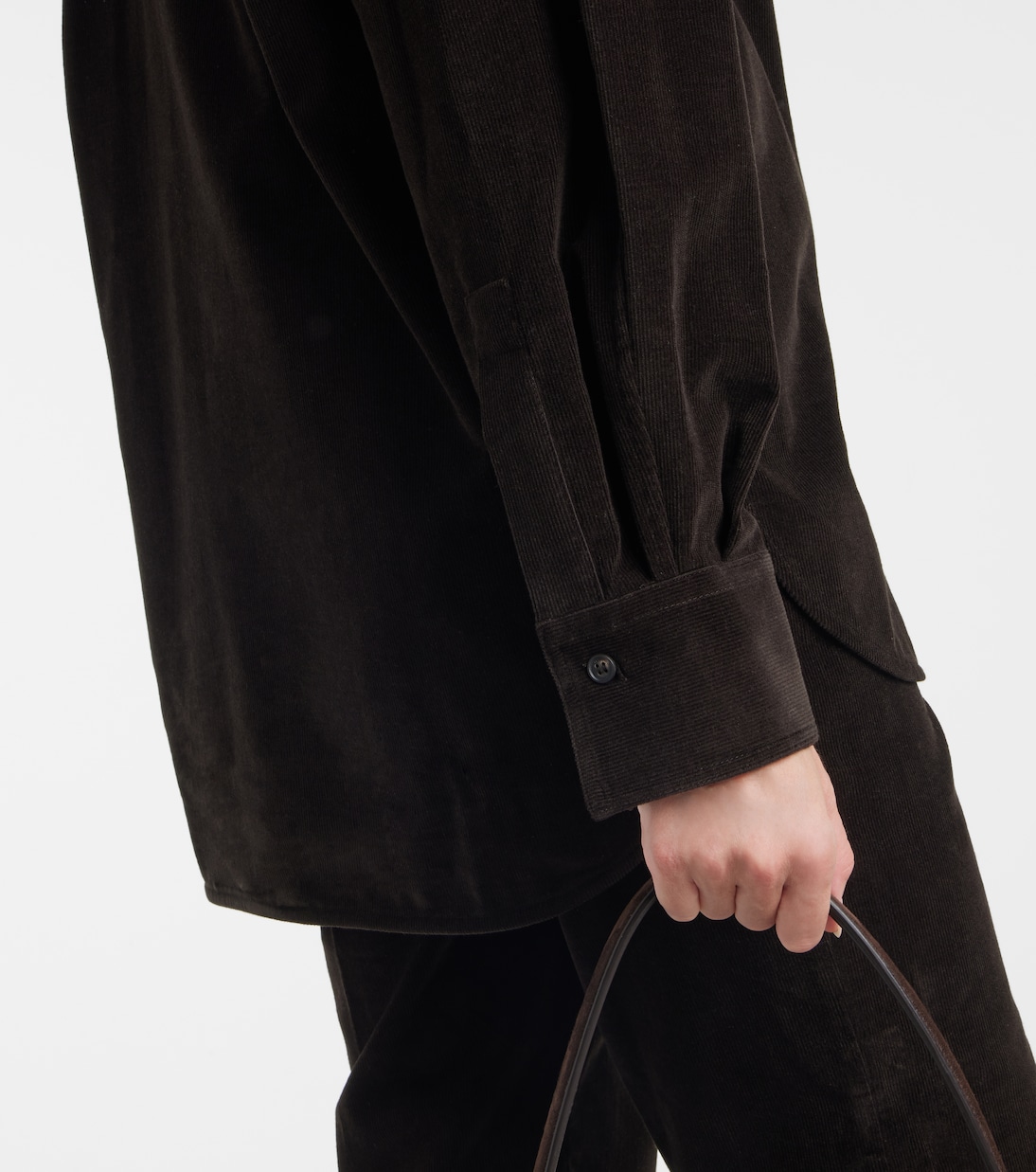 T-shirt en velours côtelé de coton | Ferragamo