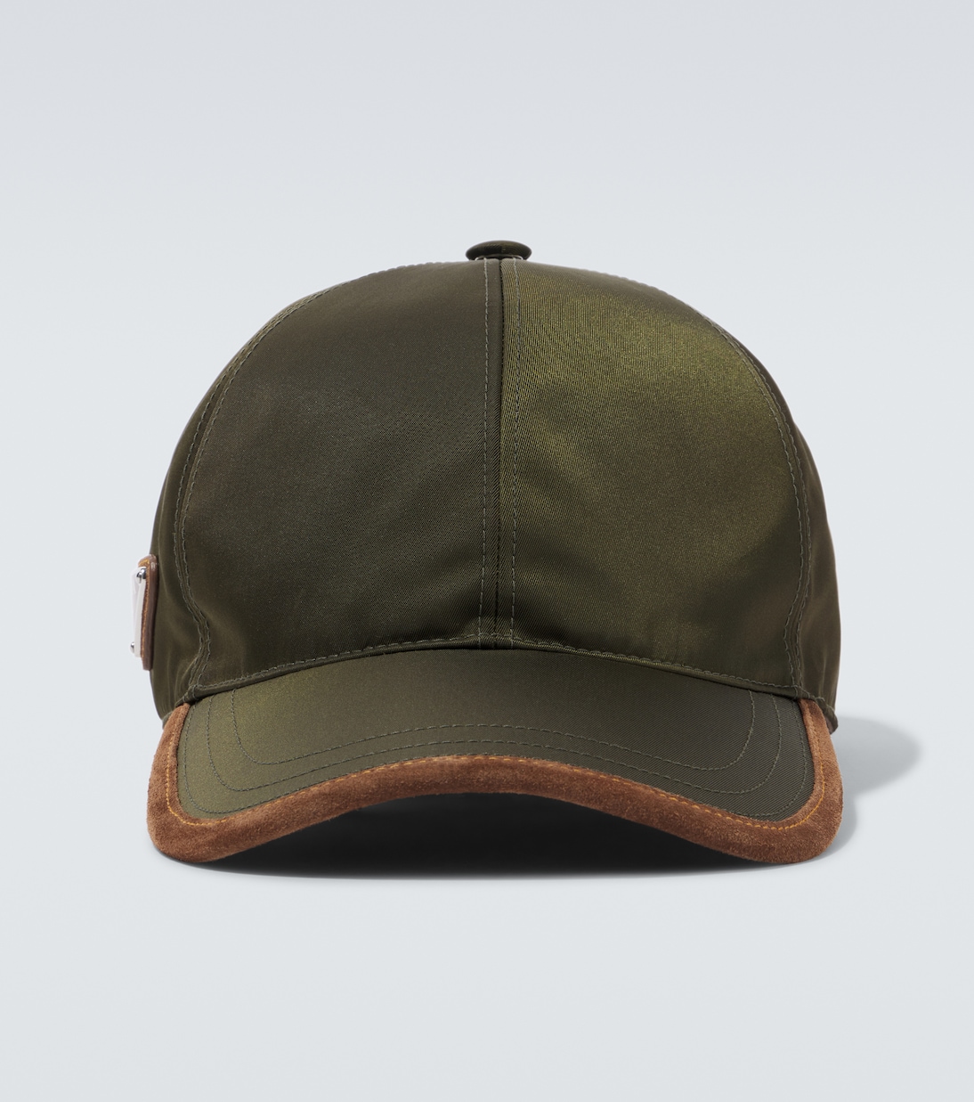 Re-Nylon suede-trimmed baseball cap | Prada