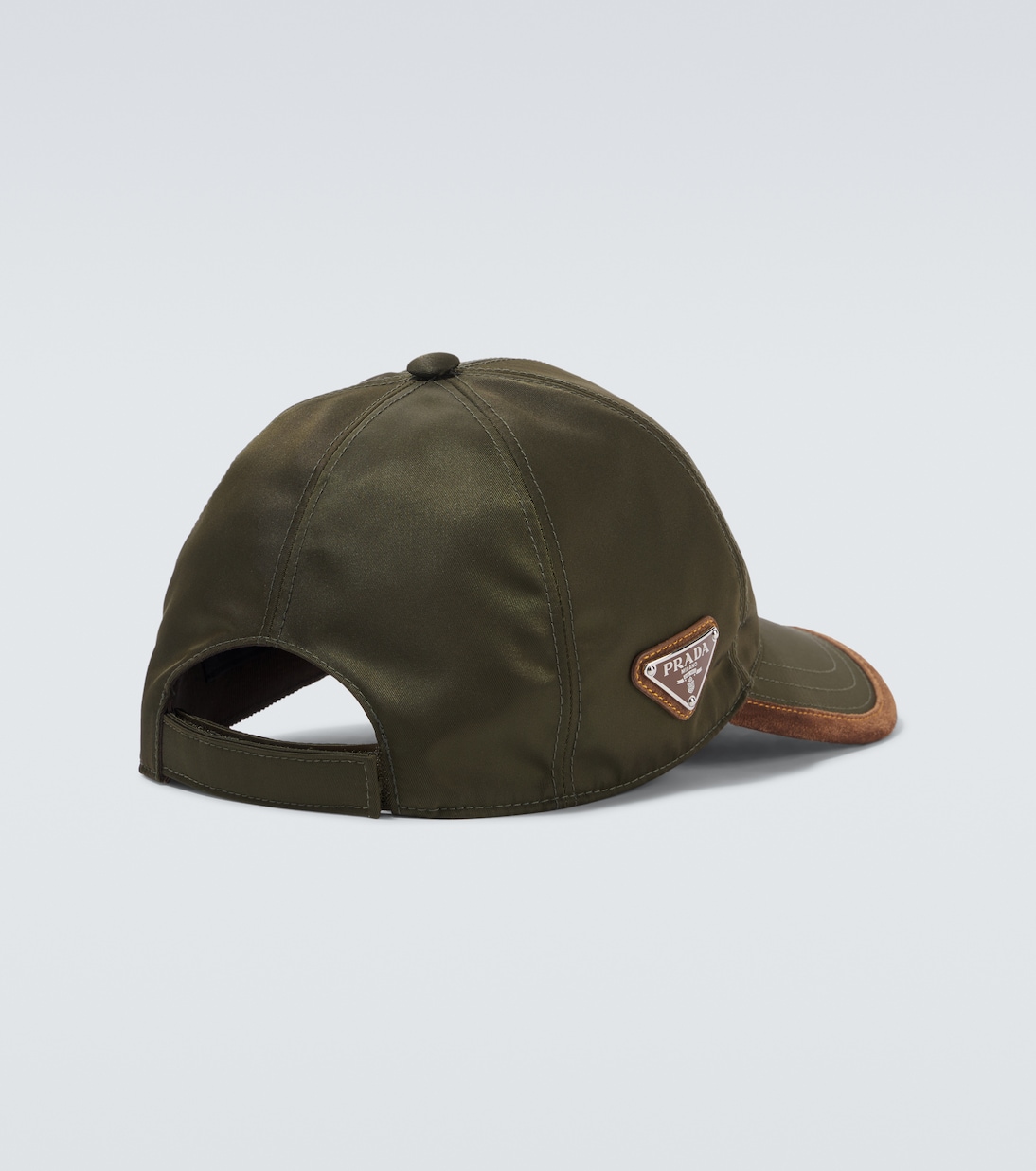 Re-Nylon suede-trimmed baseball cap | Prada