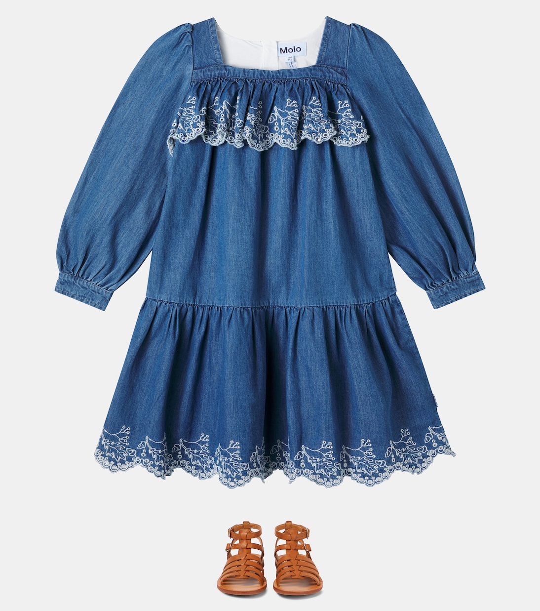 Camitty embroidered cotton dress | Molo