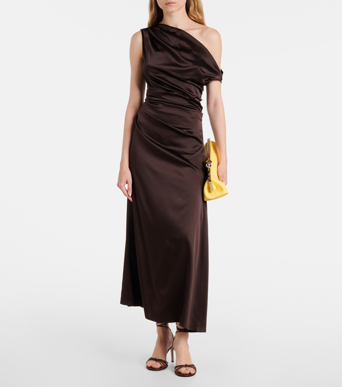 Phare silk-blend satin cocktail dress | Staud