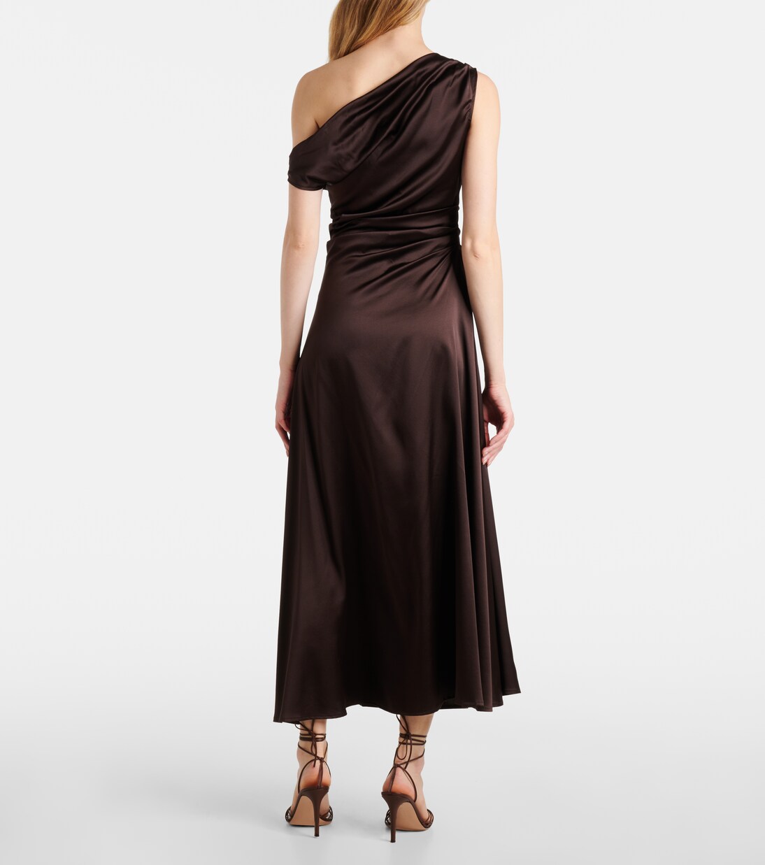 Phare silk-blend satin cocktail dress | Staud