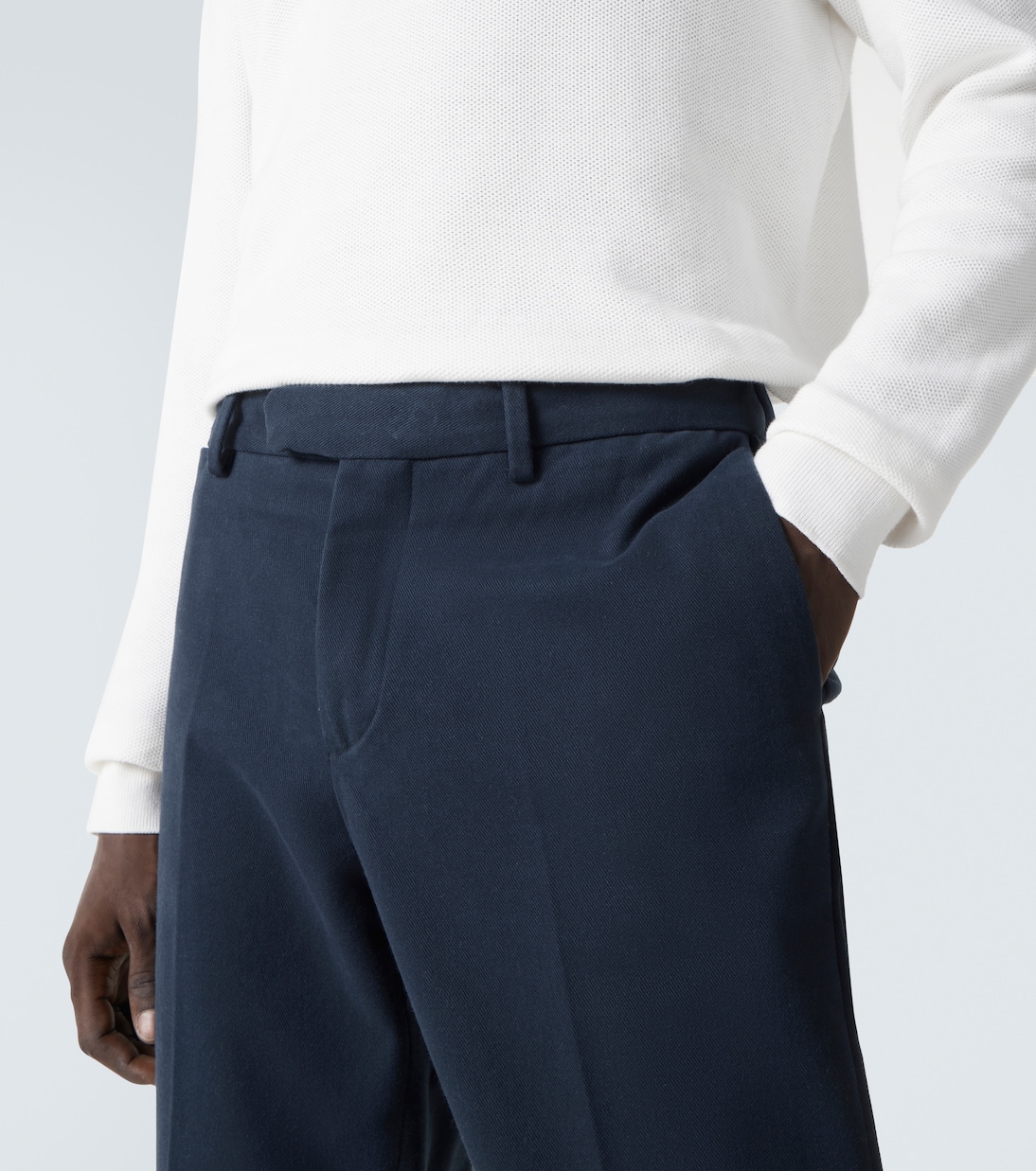 Schmale Hose aus Baumwoll-Twill | Thom Sweeney