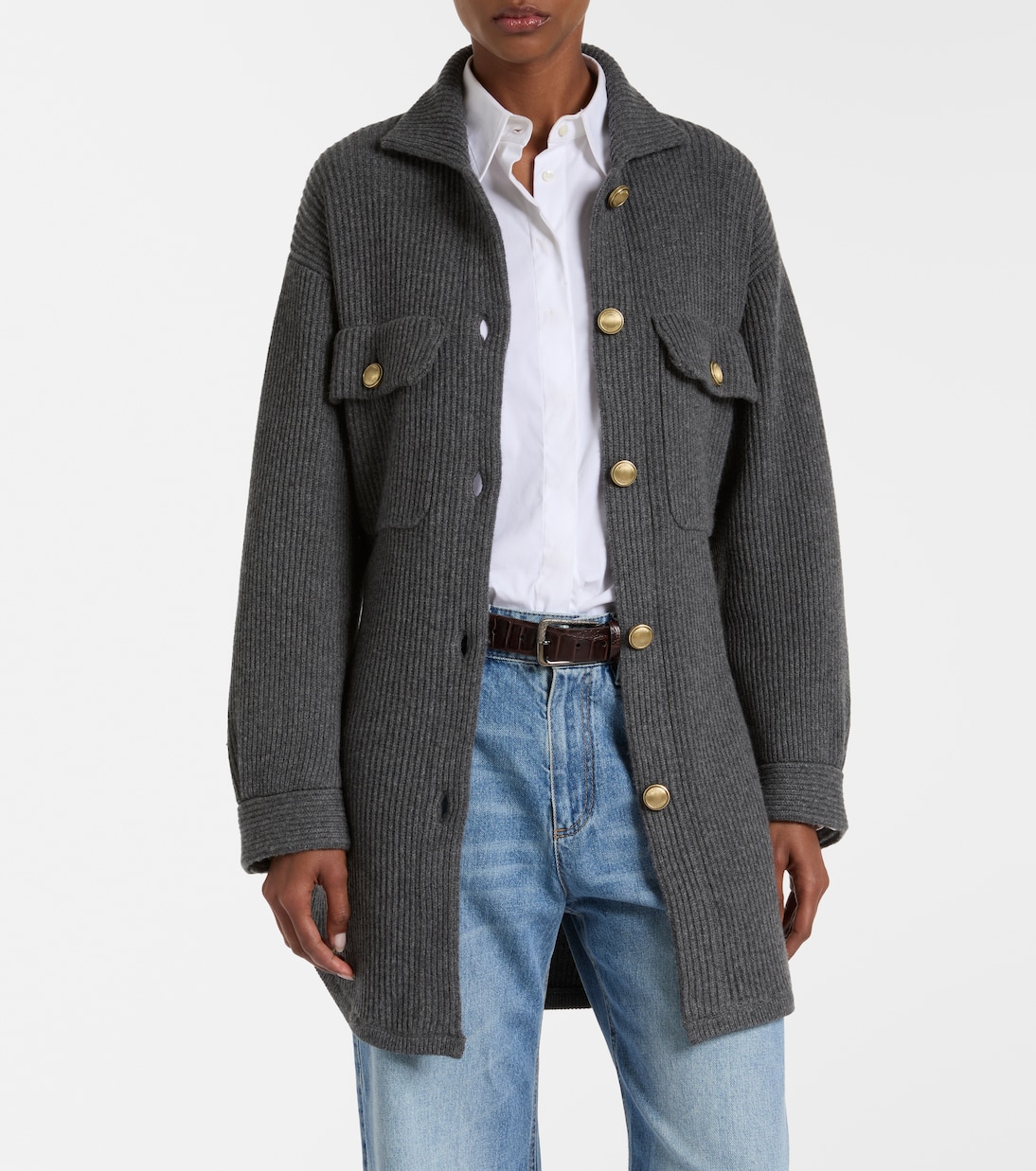 Cardigan en laine, cachemire et soie | Brunello Cucinelli