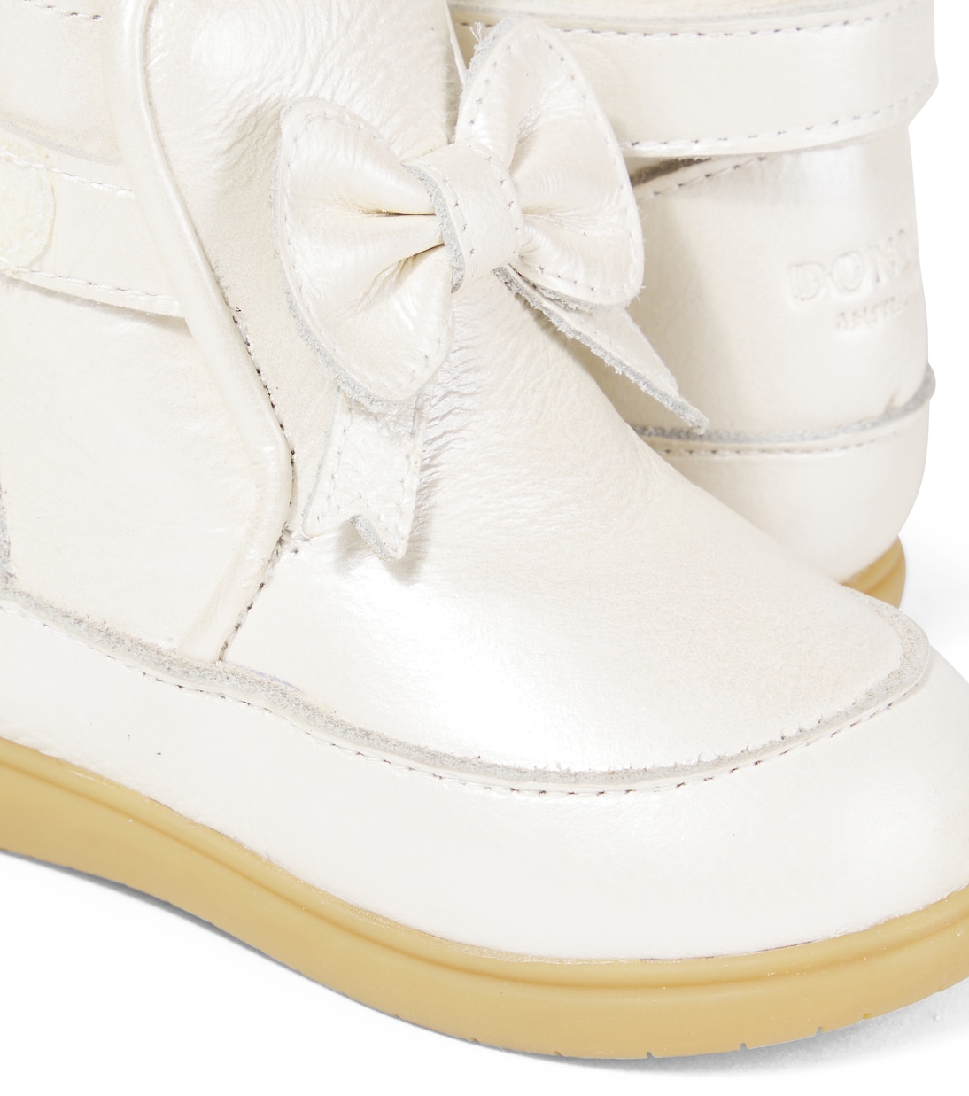 Baby Cemilla bow-detail leather boots | Donsje