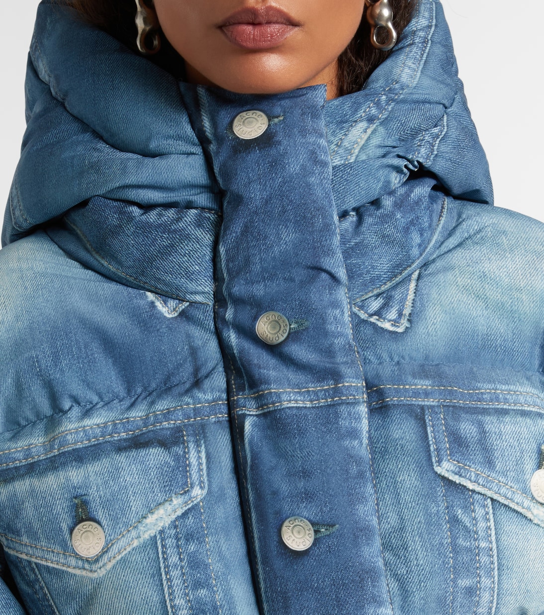 Trompe-l’oeil down jacket | Acne Studios