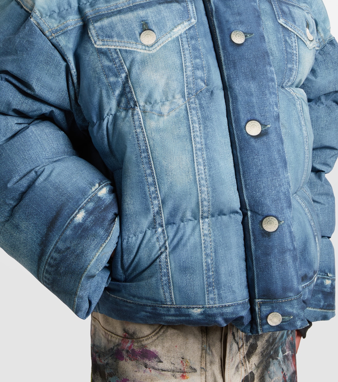 Trompe-l’oeil down jacket | Acne Studios